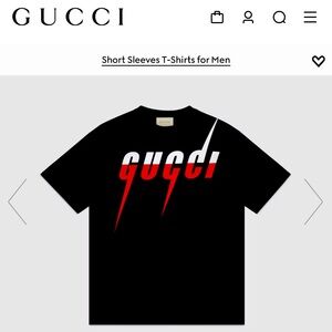GUCCI T-SHIRT WITH GUCCI BLADE PRINT